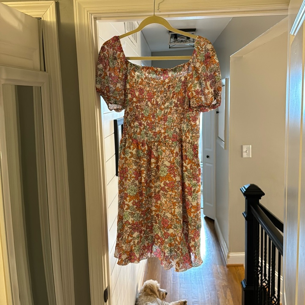 Floral Pink Lily Dress